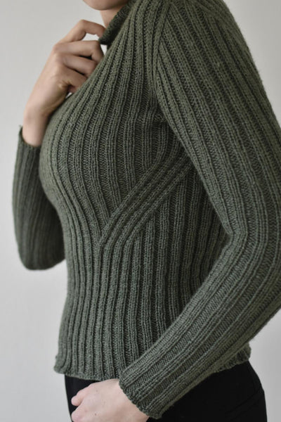 Twist Rib Sweater (English) – Knit By TrineP
